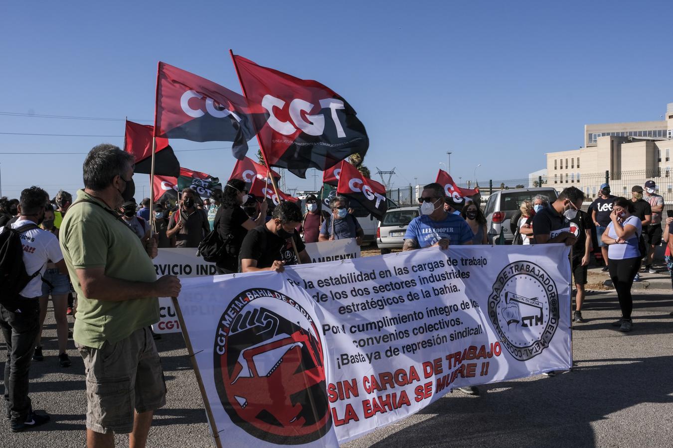 FOTOS: Pinchazo de la huelga del metal en la Bahía de Cádiz