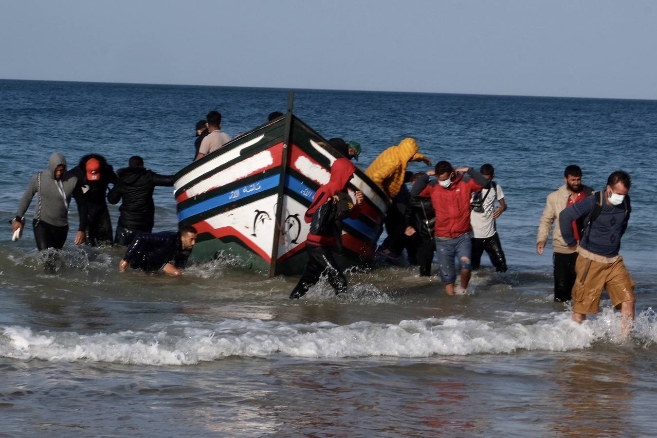 Llegan cuatro pateras a la costa de Cádiz