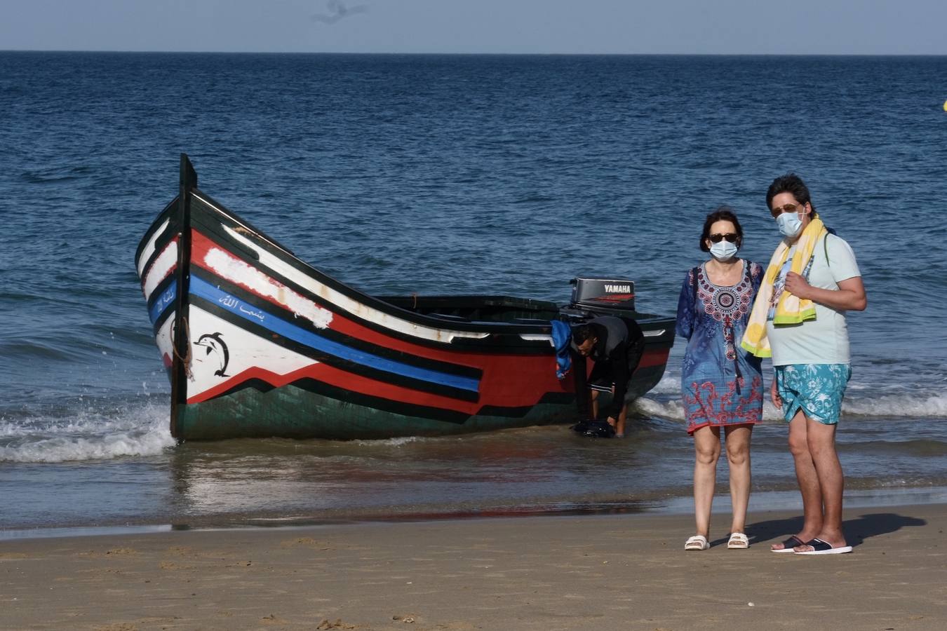 Llegan cuatro pateras a la costa de Cádiz