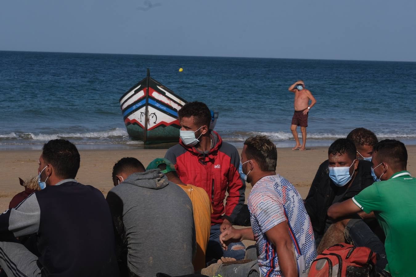 Llegan cuatro pateras a la costa de Cádiz