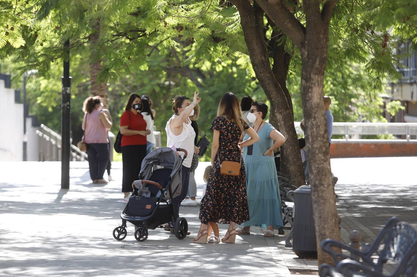 Protesta de padres en algunos colegios de Córdoba en la vuelta al colegio, en imágenes