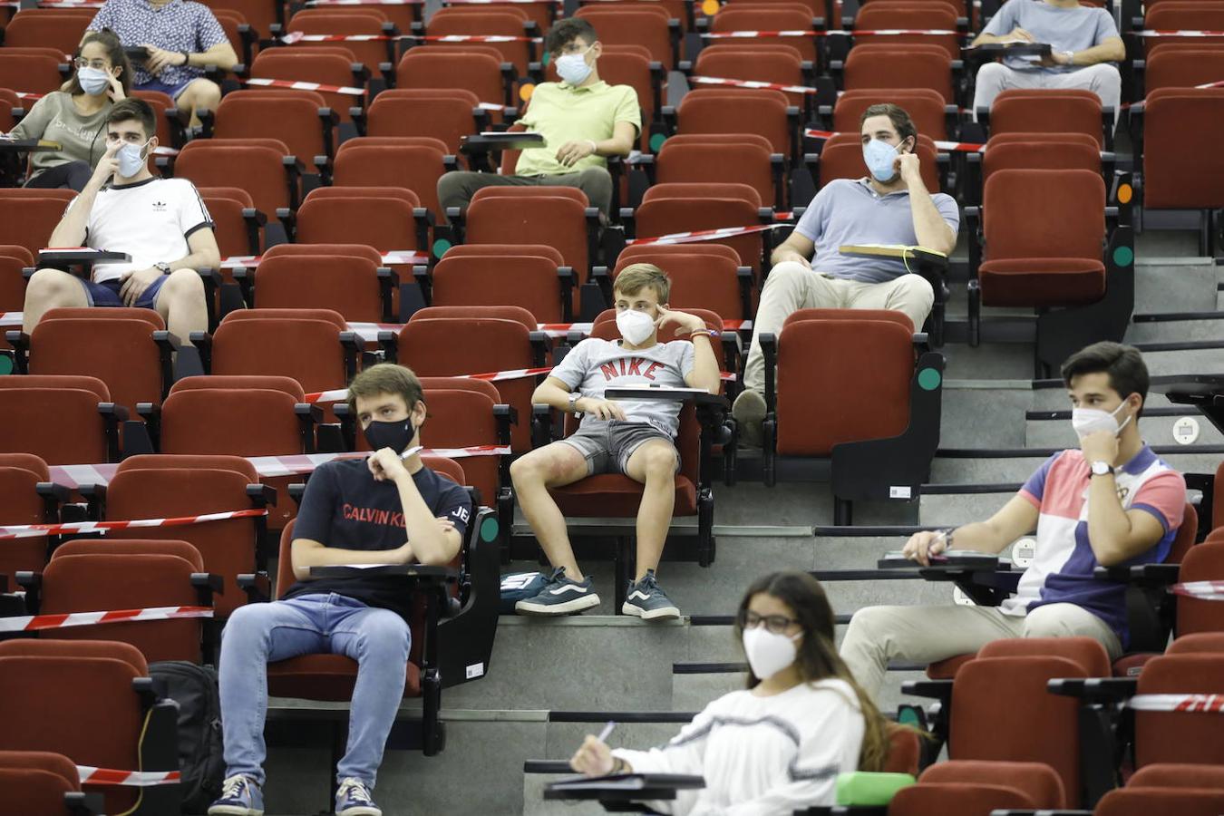 La vuelta a las clases de la Universidad de Córdoba, en imágenes