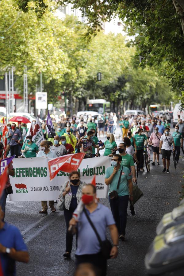 La protesta de Educación en Córdoba, en imágenes