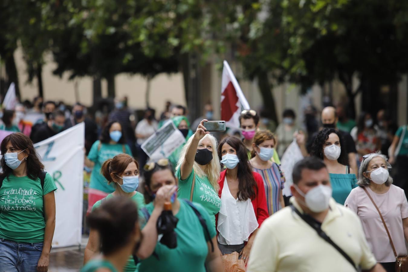 La protesta de Educación en Córdoba, en imágenes