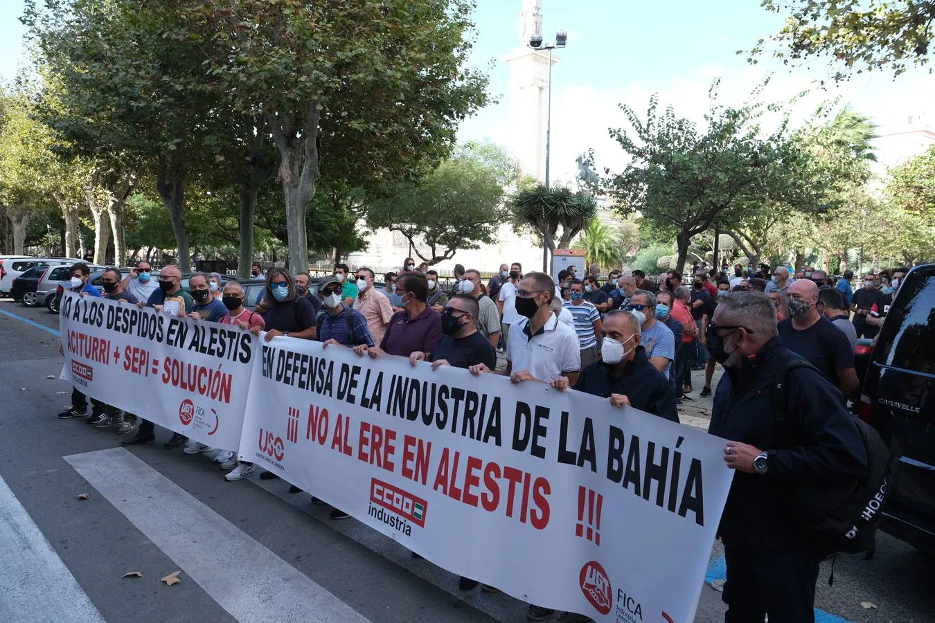 Concentración de Alestis en Cádiz