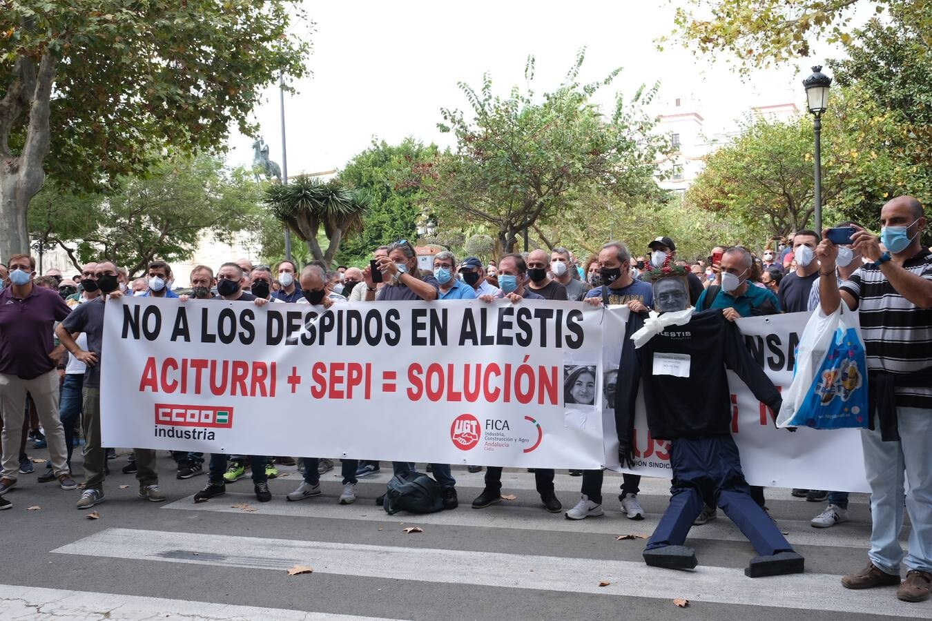 Concentración de Alestis en Cádiz