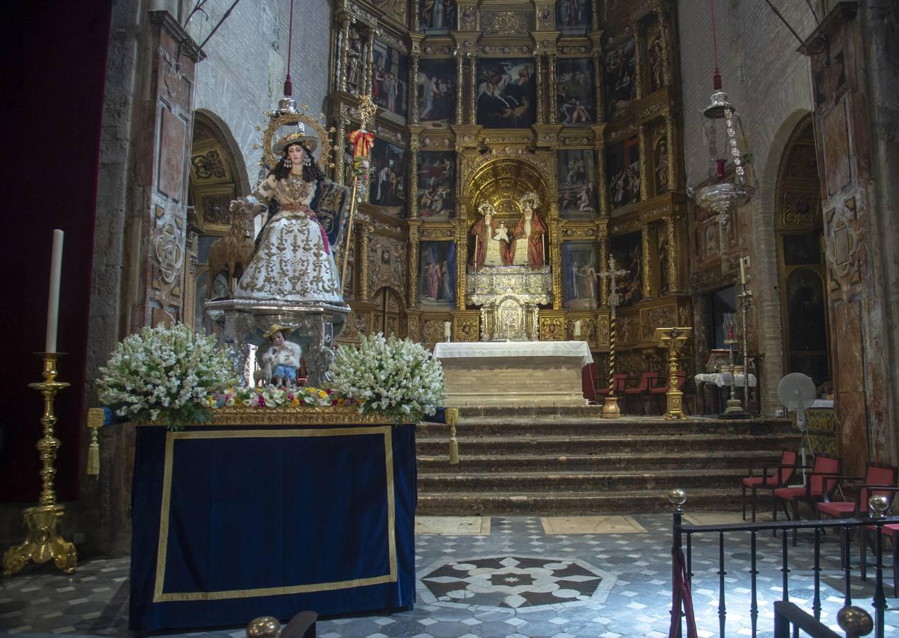 La Pastora de Triana, desde el interior de Santa Ana