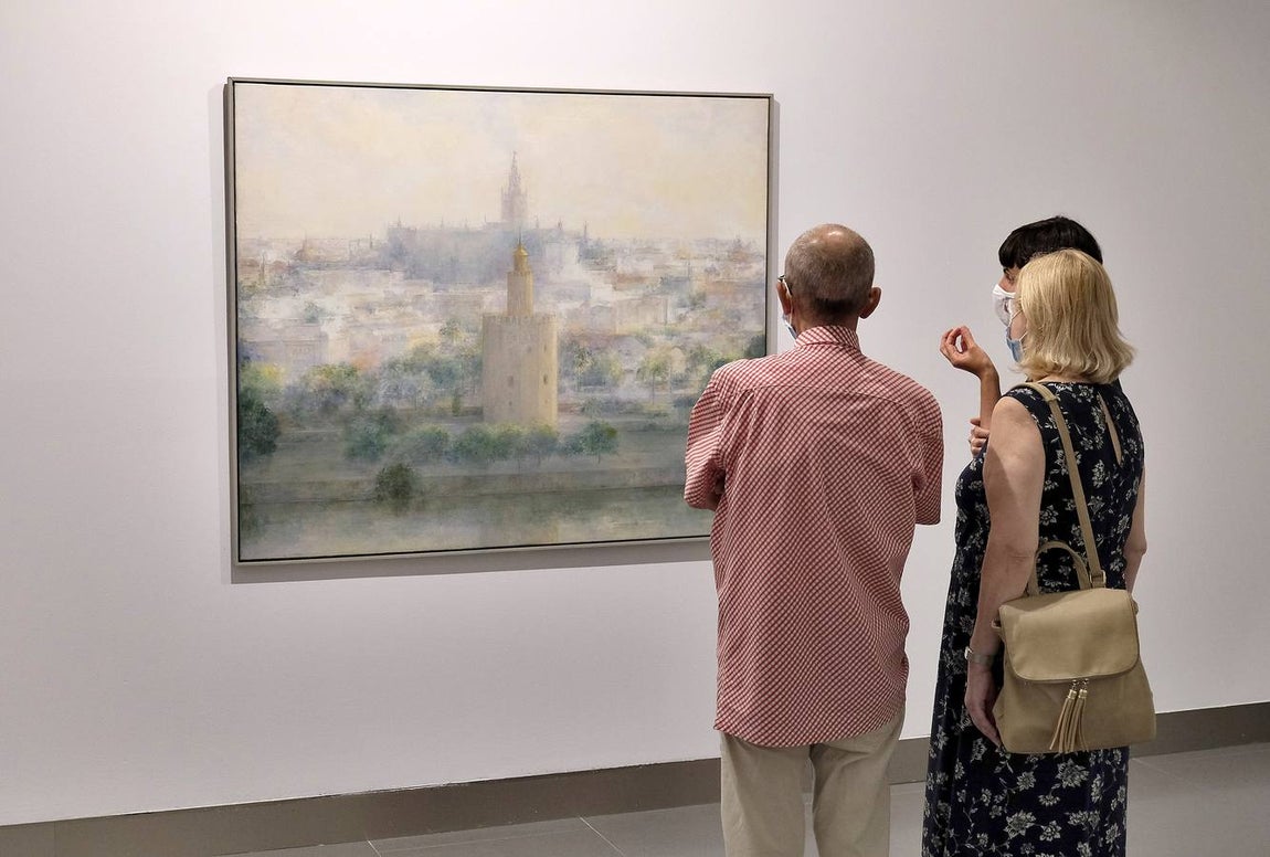 Inauguración de la exposición de Carmen Laffón en la Fundación Cajasol