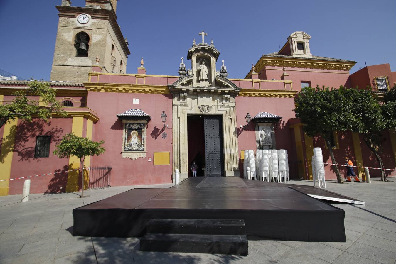 Los preparativos para la misa de aniversario del Gran Poder en Sevilla