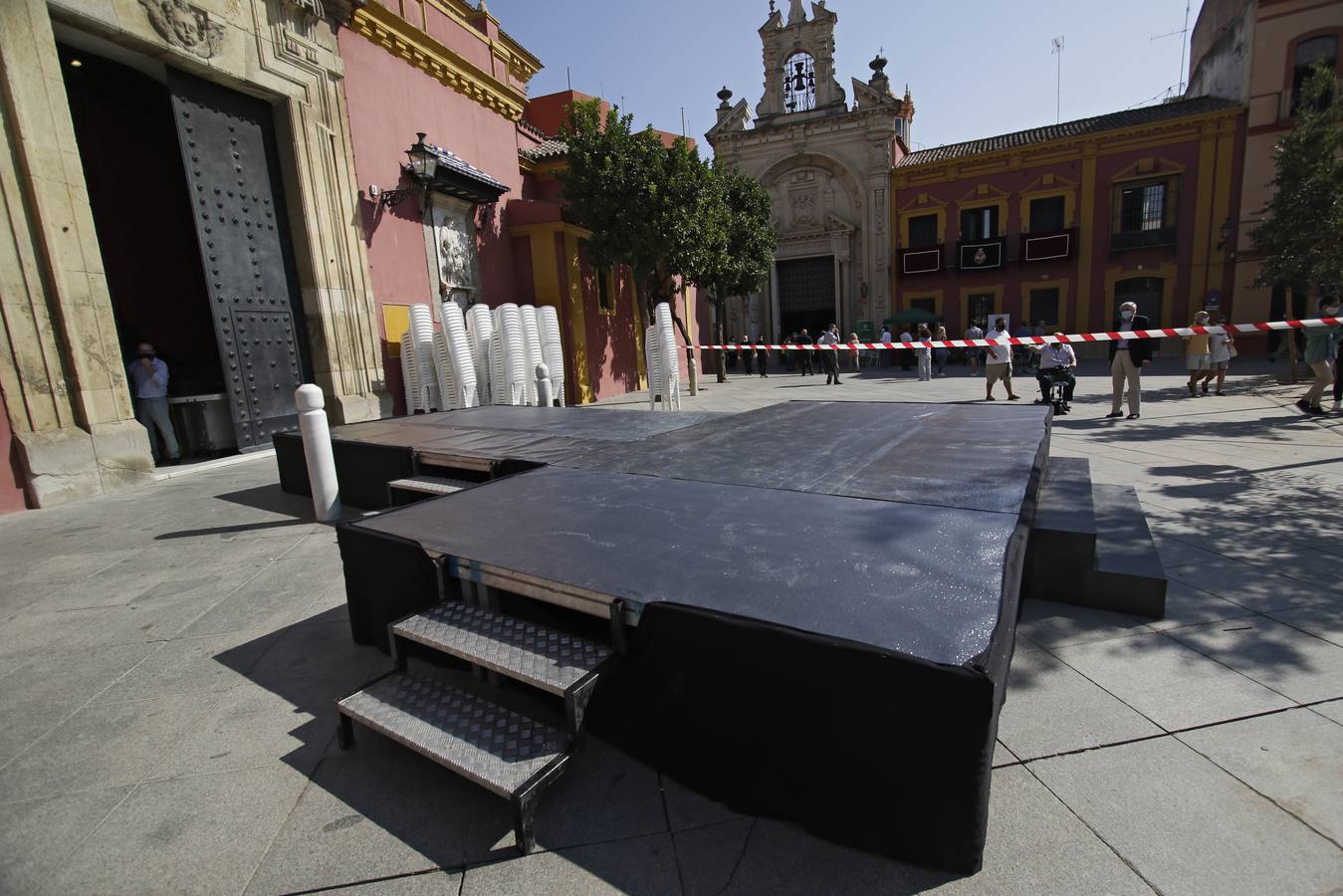 Los preparativos para la misa de aniversario del Gran Poder en Sevilla