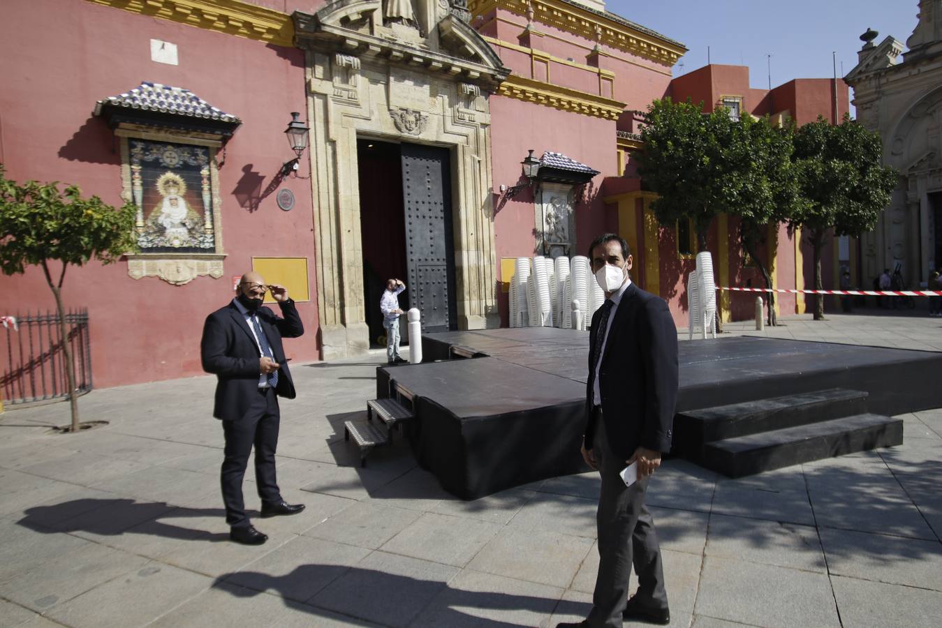 Los preparativos para la misa de aniversario del Gran Poder en Sevilla