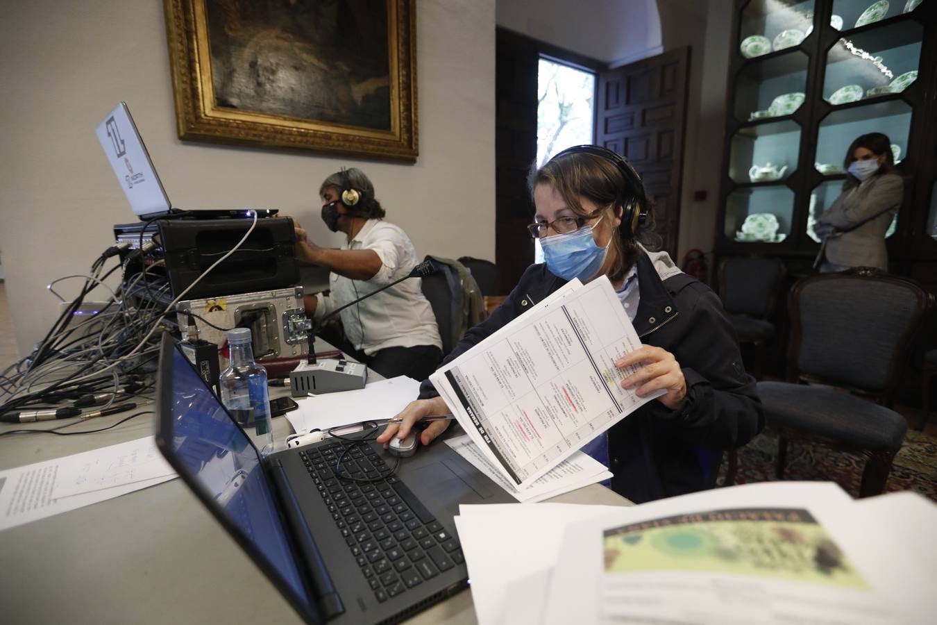 La emisión de «Fin de Semana» de Cope desde el Palacio de Viana, en imágenes