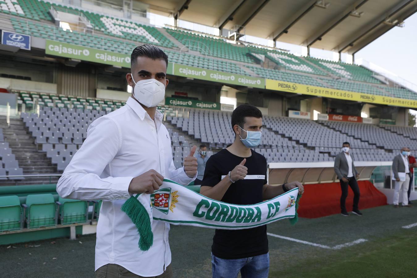 La presentación de Oyarzun y Salido en el Córdoba CF, en imágenes