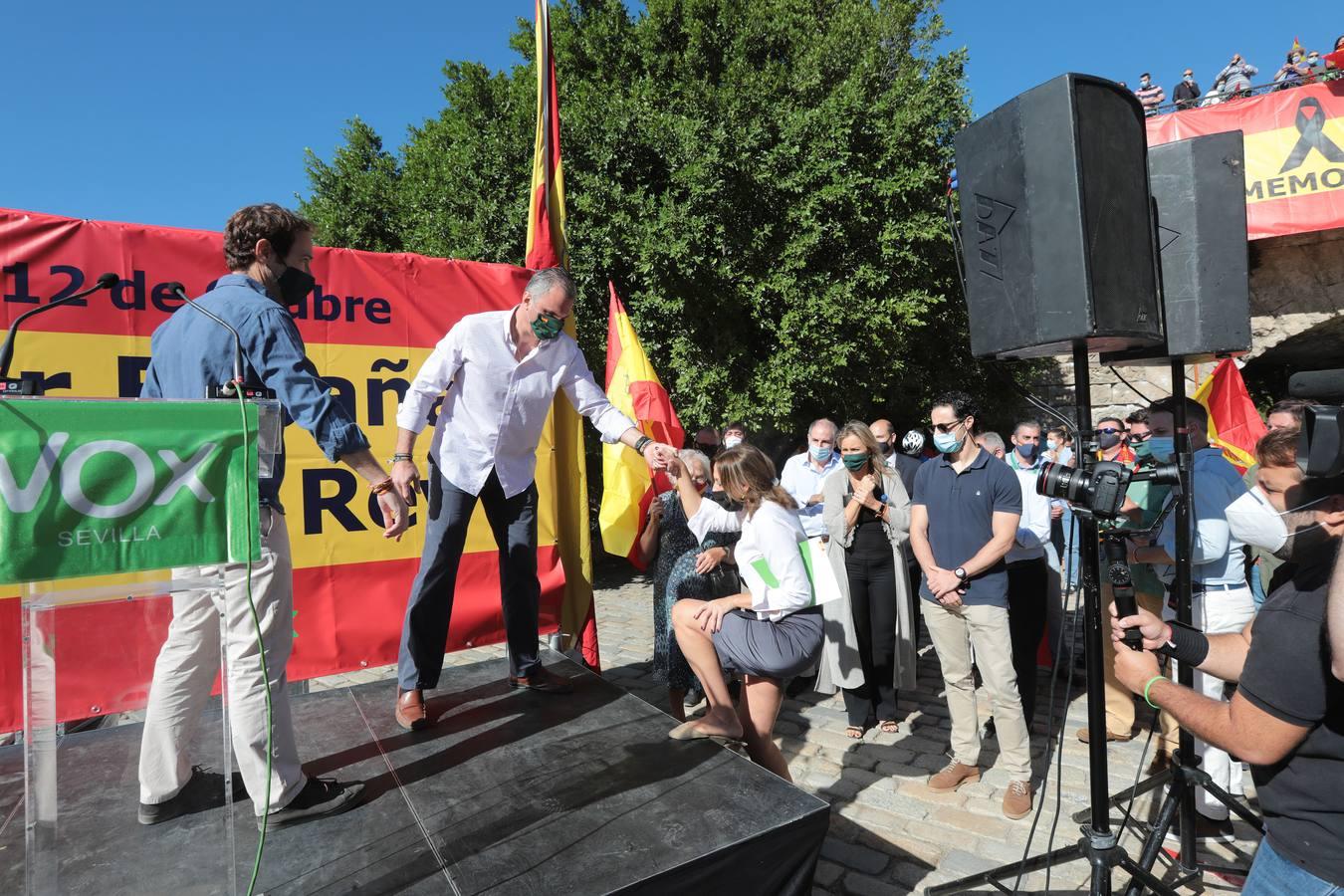 En imágenes, el acto convocado este lunes por Vox en Sevilla