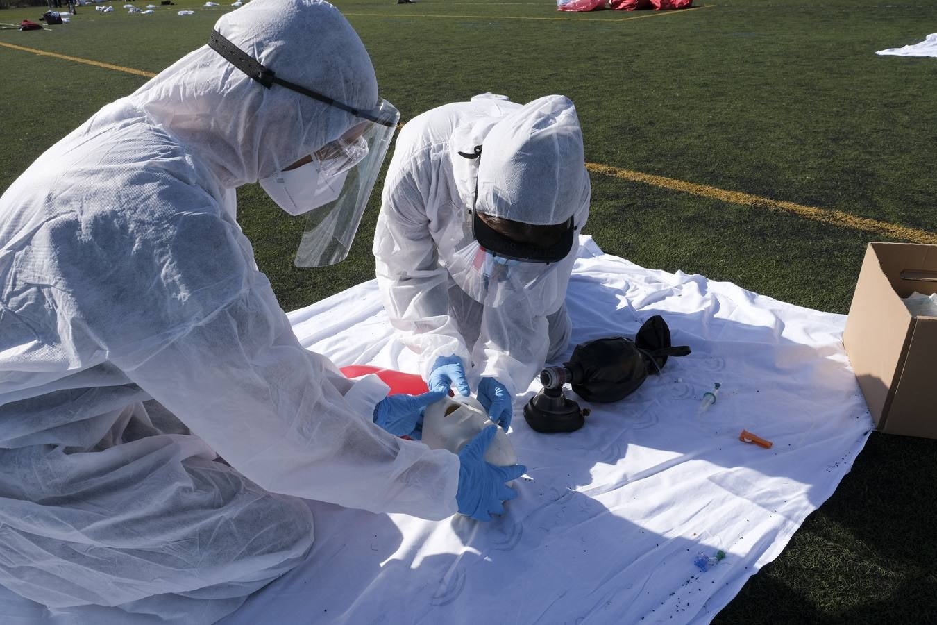 Fotos: el trabajo de los sanitarios en tiempos de pandemia