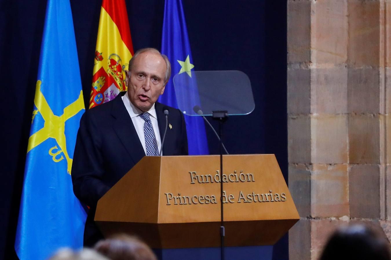 El presidente de la Fundación Princesa de Asturias, Luis Fernández Vega. 