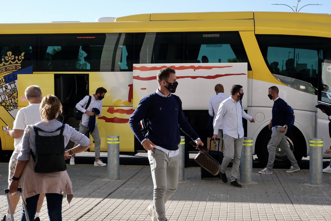 FOTOS: Así ha viajado el Cádiz CF hacia Madrid