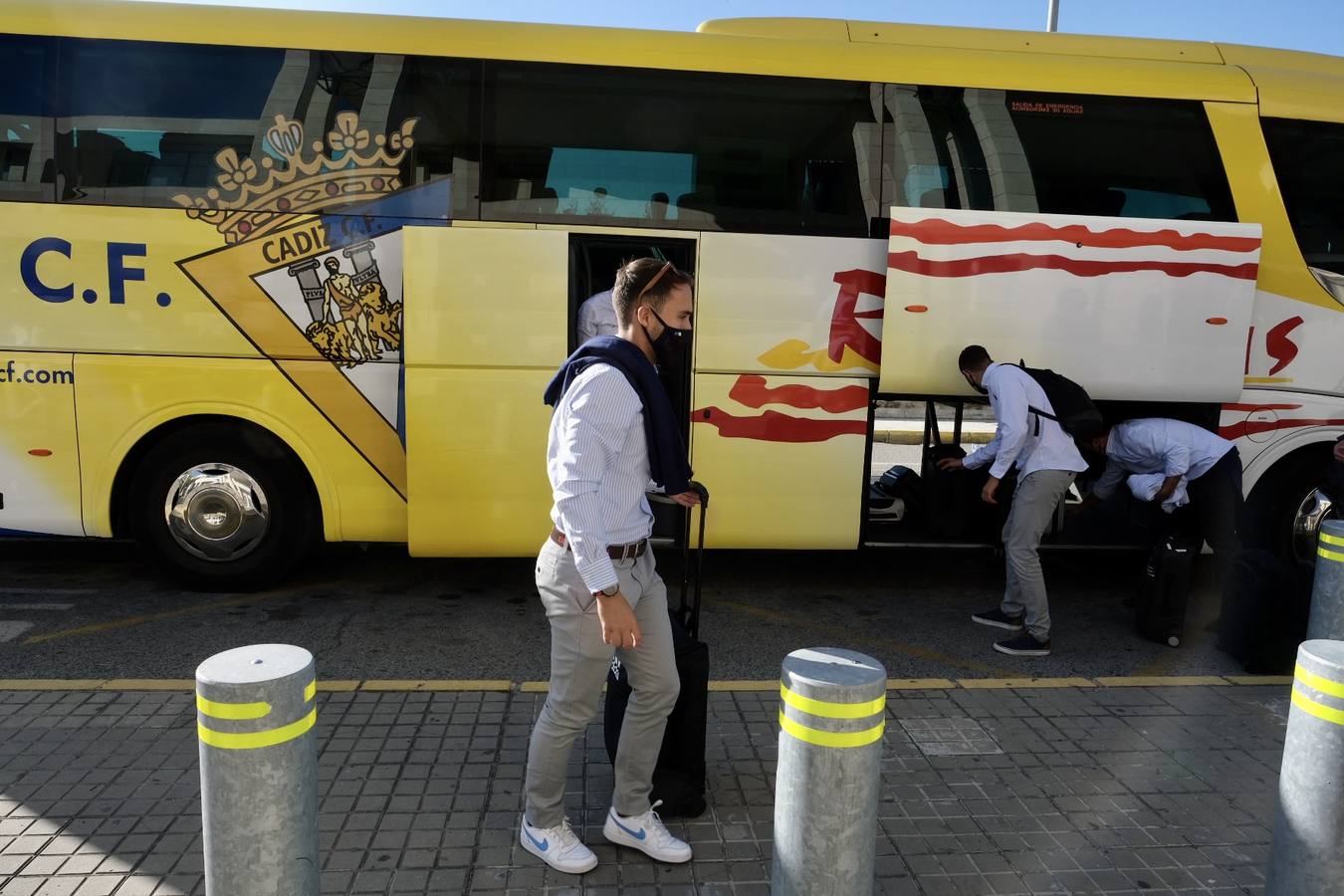 FOTOS: Así ha viajado el Cádiz CF hacia Madrid