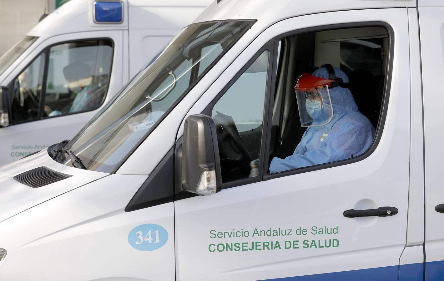 Las colas en el Hospital Reina Sofía y en los ambulatorios de Córdoba, en imágenes
