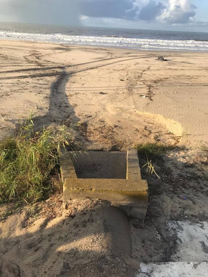 En imágenes, restos fecales en el paseo y playa de Matalascañas