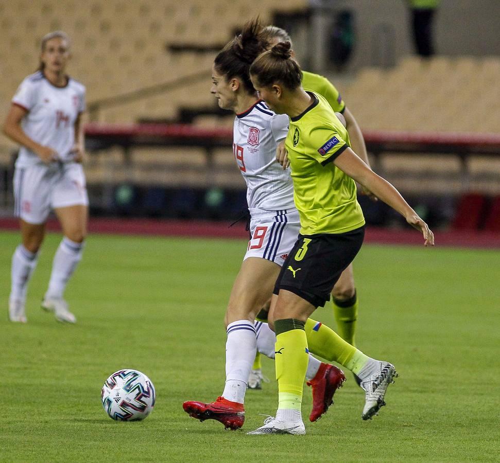 Las mejores imágenes del partido entre las selecciones femeninas de España y República Checa