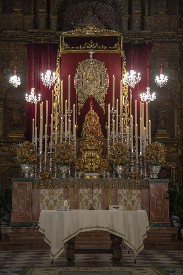 El altar de triduo del Rocío de Triana en San Jacinto