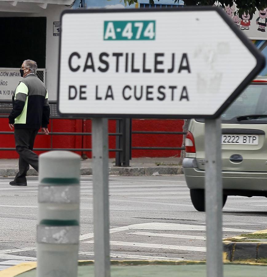 En imágenes, pueblos de Sevilla separados por una calle