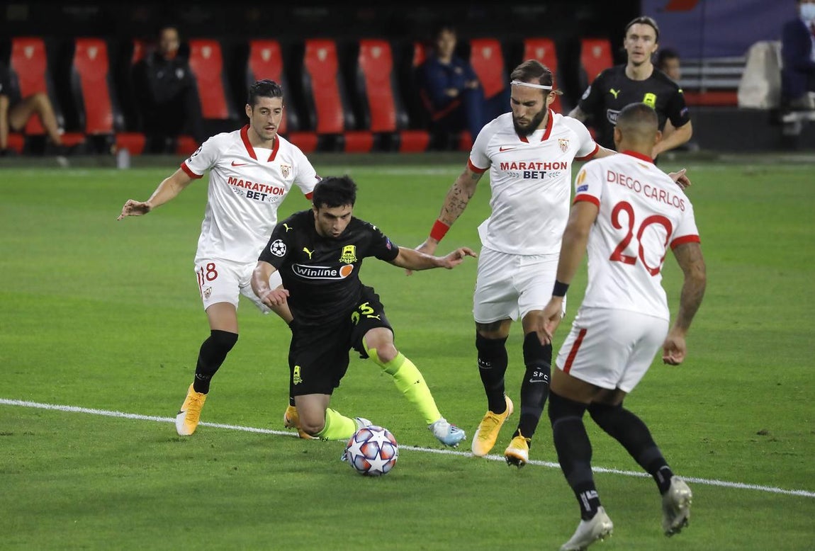 Las mejores imágenes del encuentro entre el Sevilla F.C. y el Krasnodar