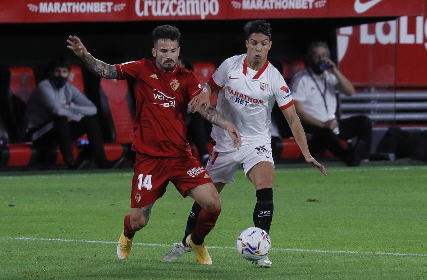 Las mejores imágenes del encuentro entre el Sevilla F.C. y el Osasuna