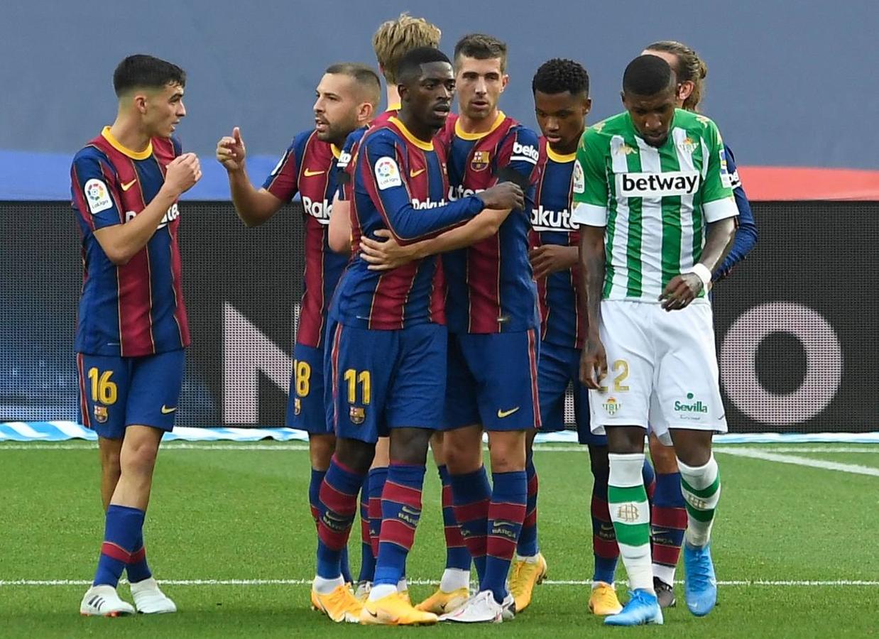 Las mejores imágenes del encuentro entre el F.C. Barcelona y el Real Betis Balompié