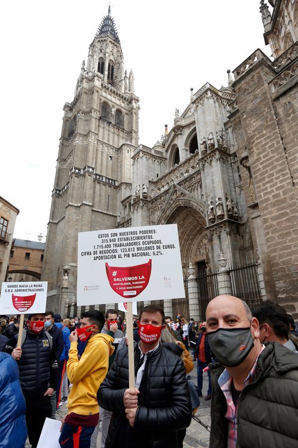 Los hosteleros se manifiestan en Toledo