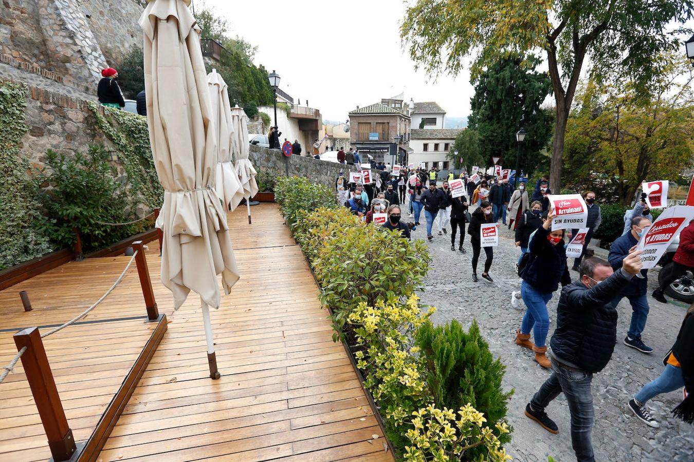 Los hosteleros se manifiestan en Toledo