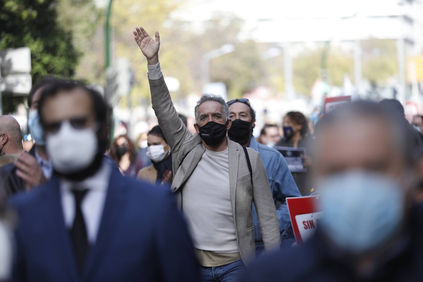 La protesta de la hostelería de Córdoba, en imágenes