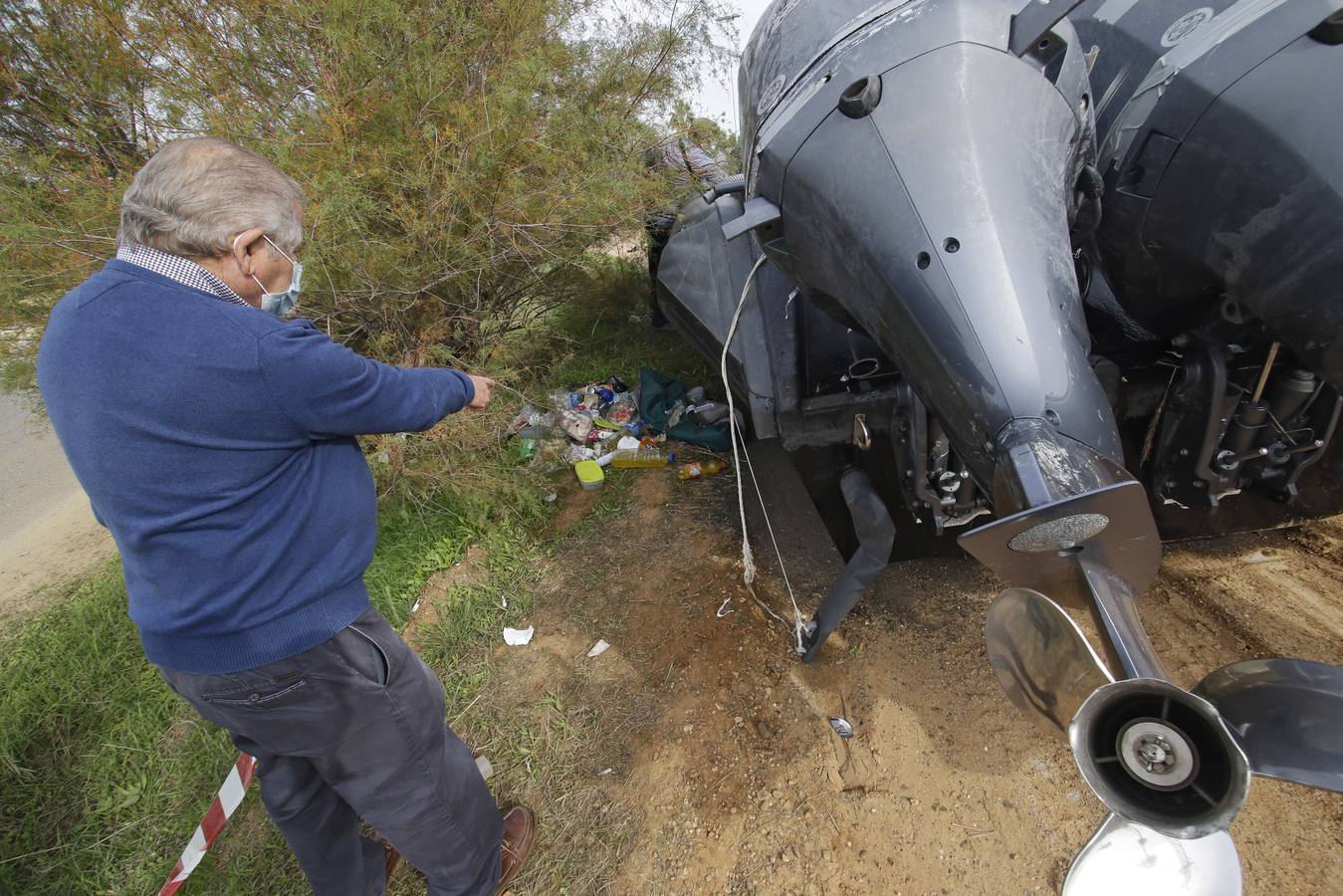 Las imágenes de las narcolanchas junto a la Comandancia de Sevilla