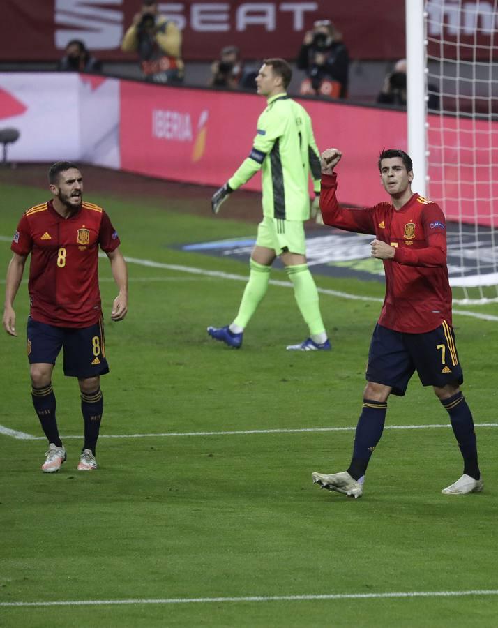 En imágenes, la goleada histórica (6-0) de España a Alemania en Sevilla