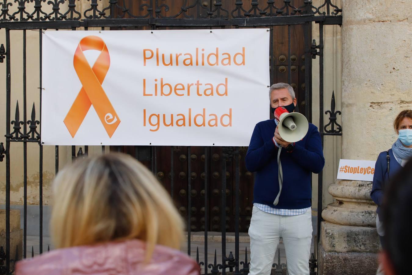 Las protestas contra la Ley Celaá en Córdoba, en imágenes