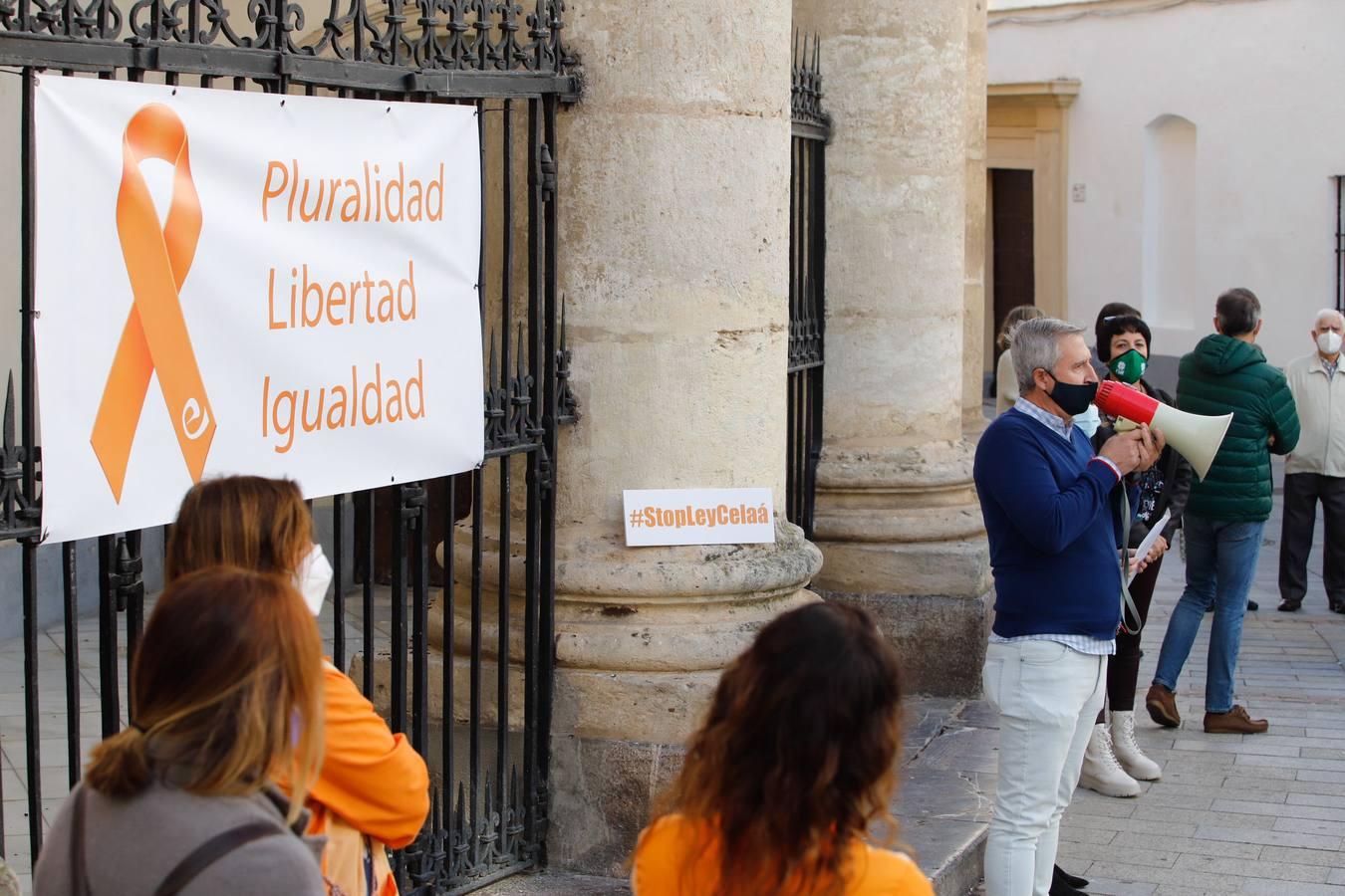 Las protestas contra la Ley Celaá en Córdoba, en imágenes