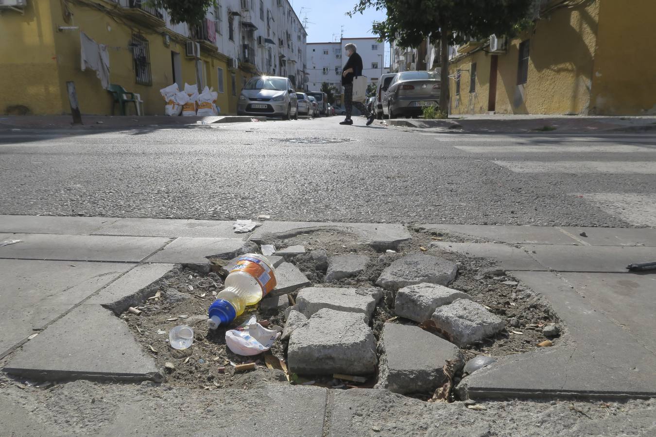 En imágenes, deterioro en las nuevas VPO de Los Pajaritos