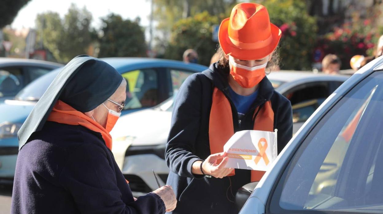 La protesta de la educación concertada de Sevilla por la Ley Celáa, en imágenes