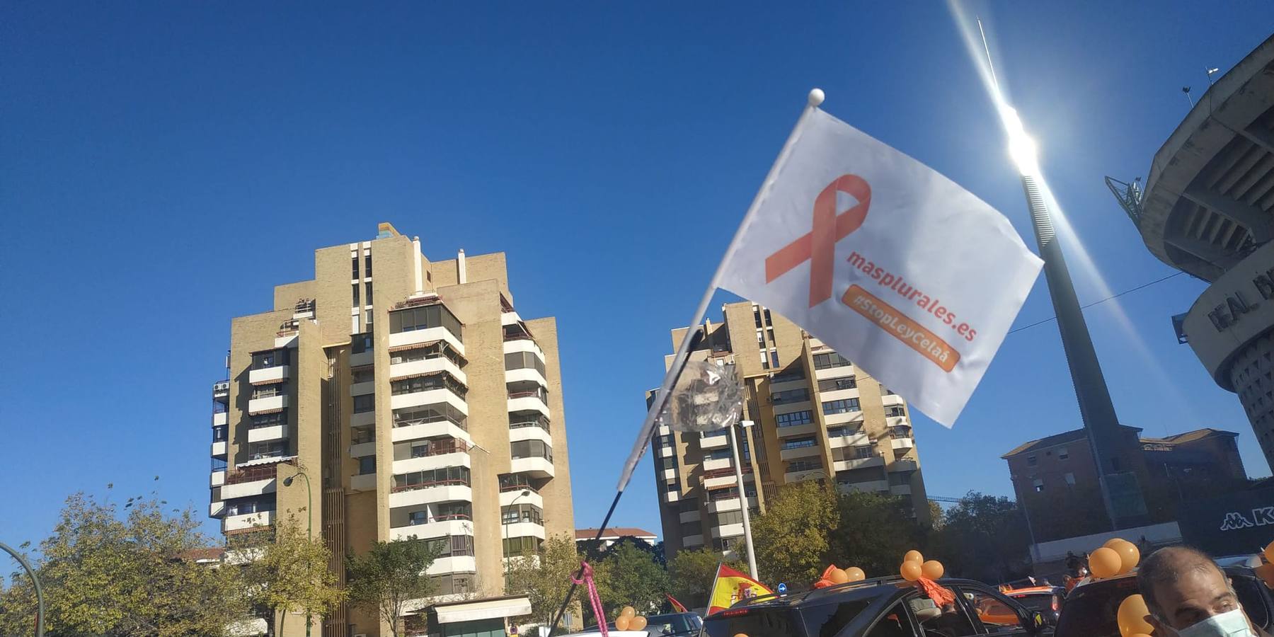 La protesta de la educación concertada de Sevilla por la Ley Celáa, en imágenes