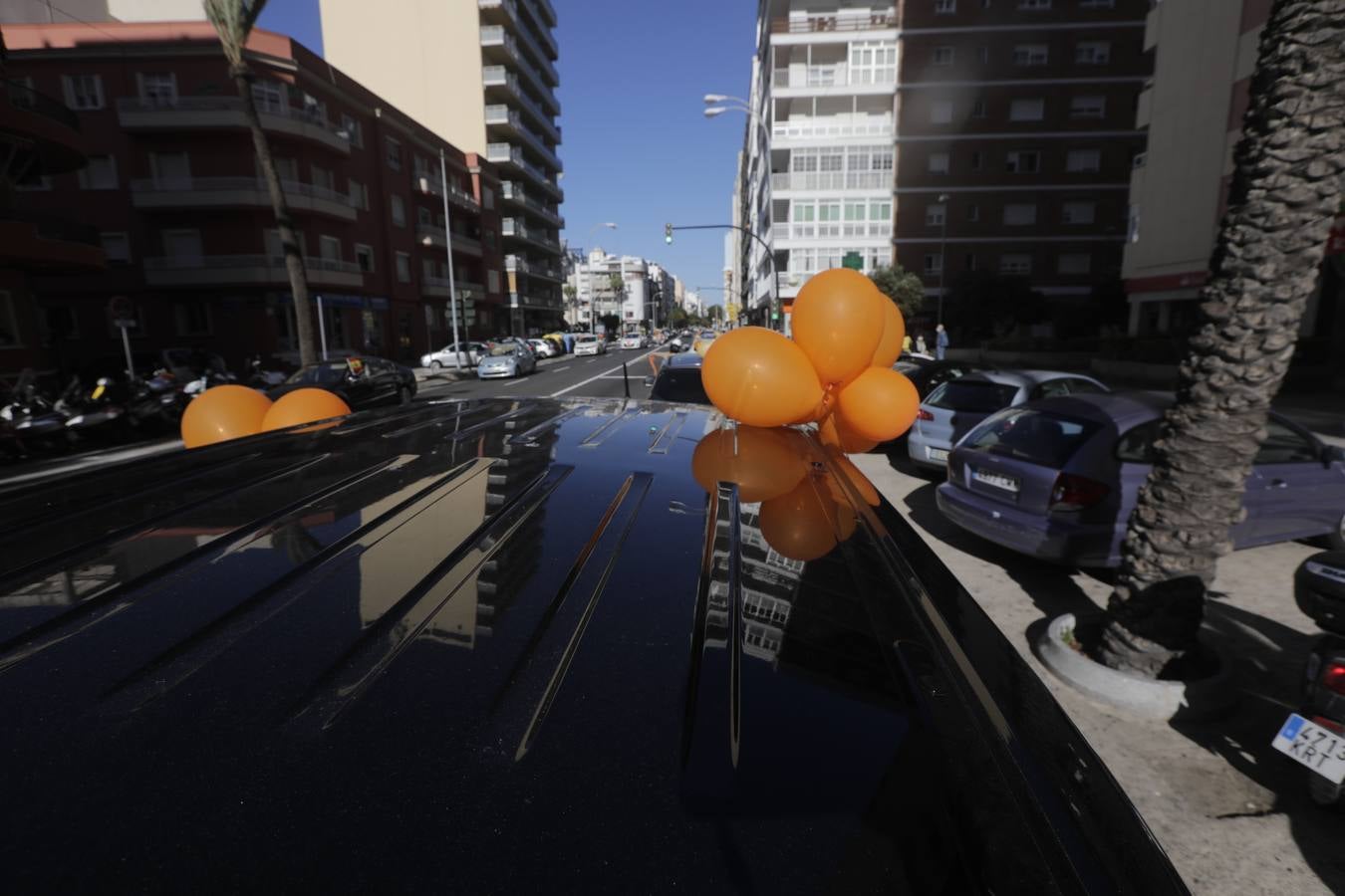 Caravana de vehículos en Cádiz contra «la ley Celaá»