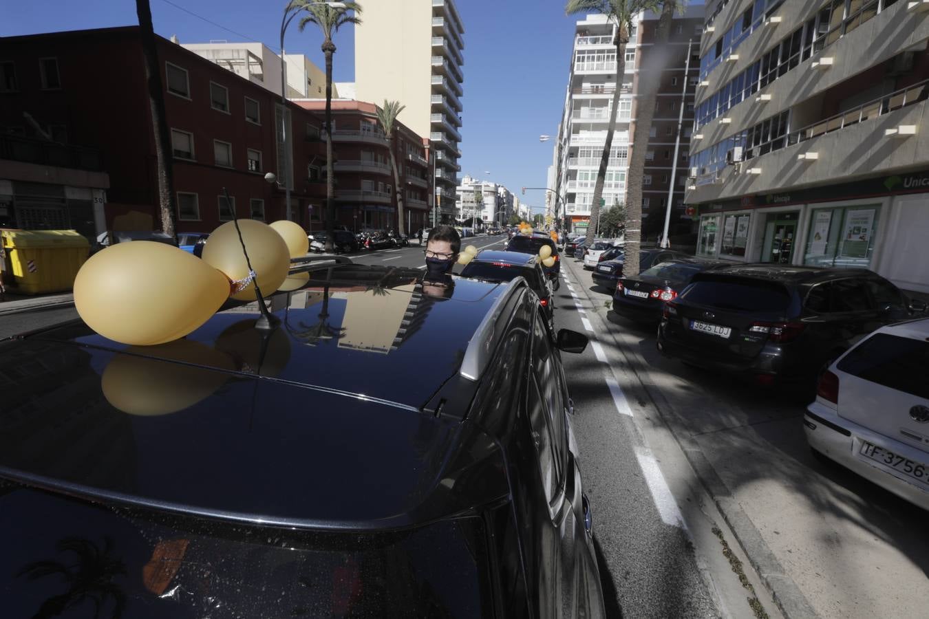 Caravana de vehículos en Cádiz contra «la ley Celaá»