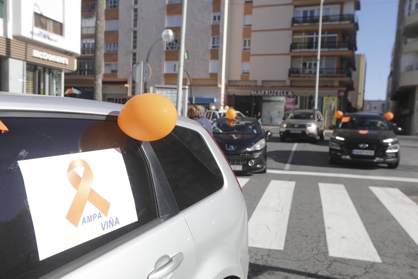 Caravana de vehículos en Cádiz contra «la ley Celaá»