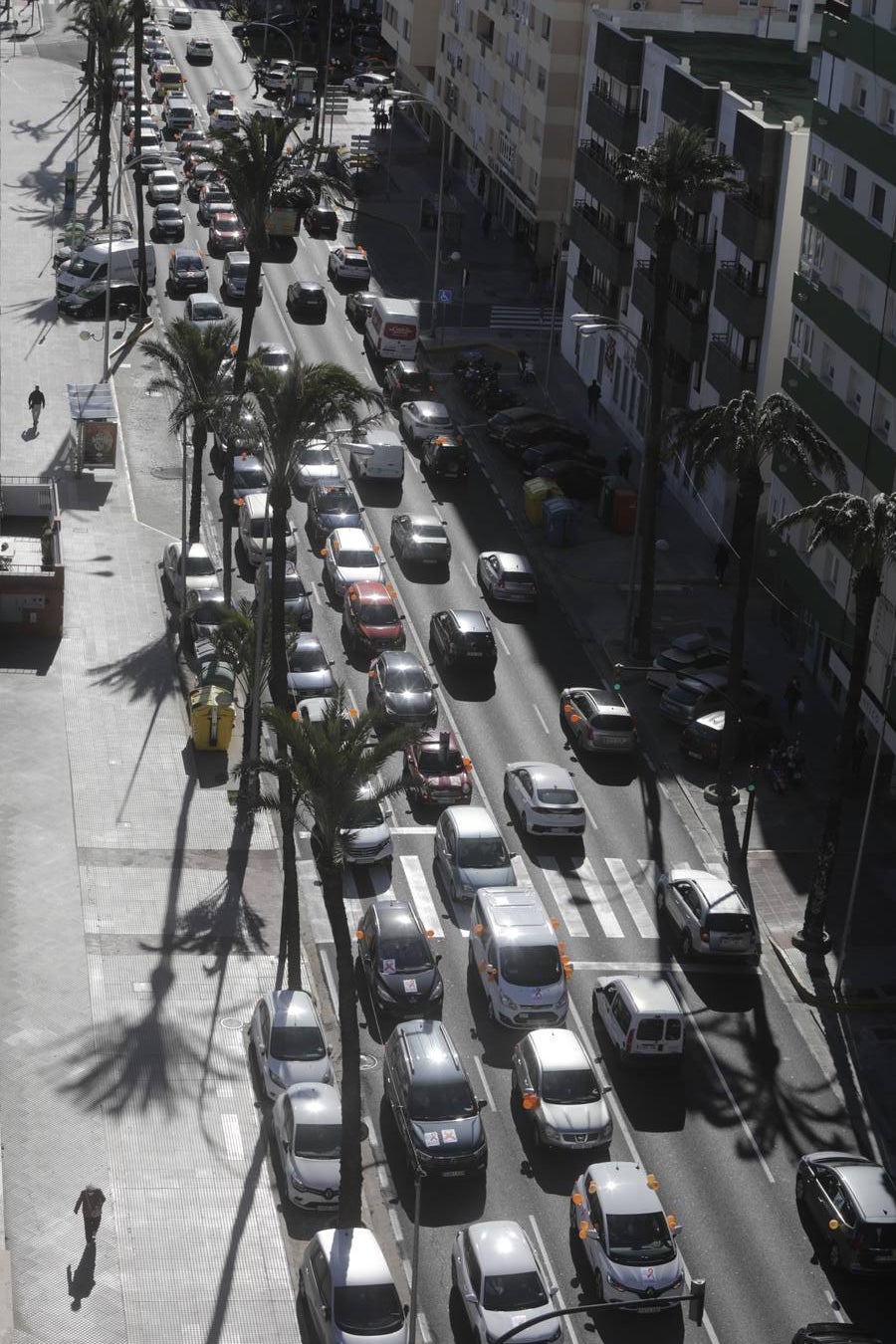 Caravana de vehículos en Cádiz contra «la ley Celaá»