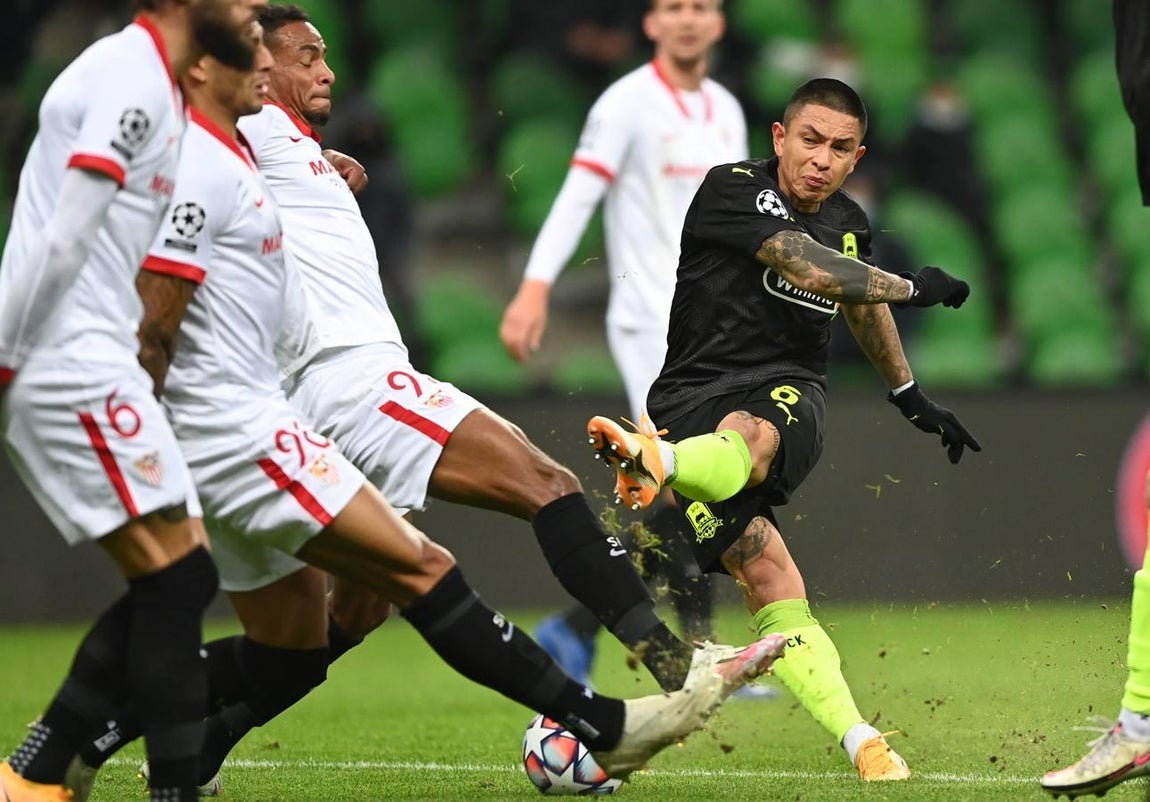 Las mejores imágenes del encuentro entre el Krasnodar y el Sevilla F.C.