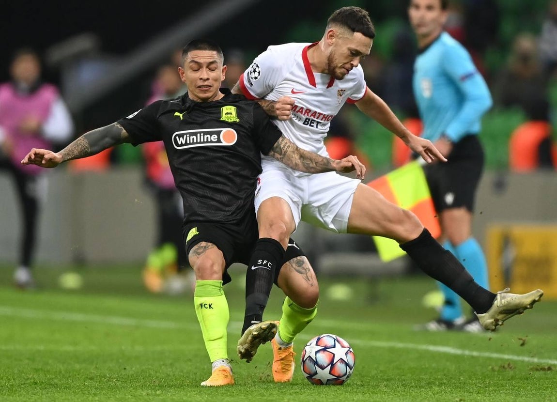 Las mejores imágenes del encuentro entre el Krasnodar y el Sevilla F.C.