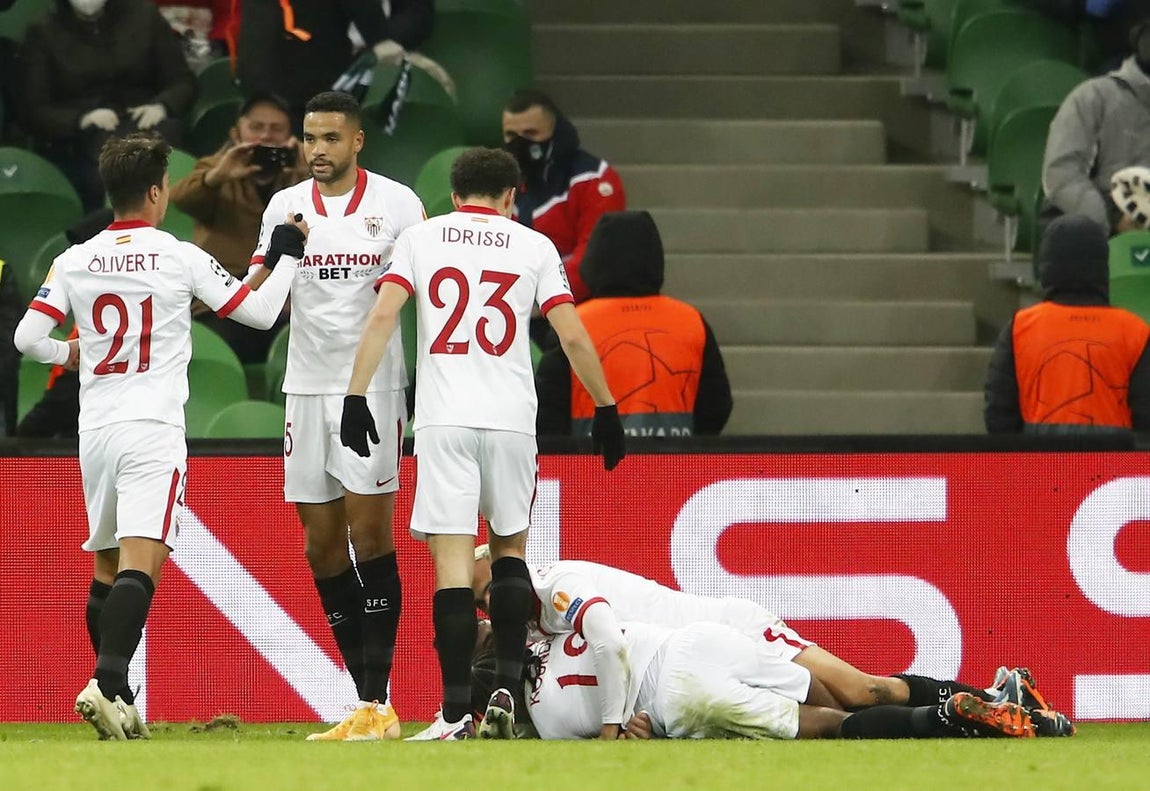 Las mejores imágenes del encuentro entre el Krasnodar y el Sevilla F.C.