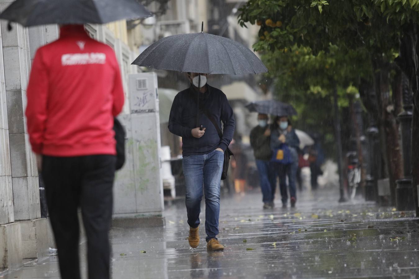 Las imágenes de la lluvia en Sevilla