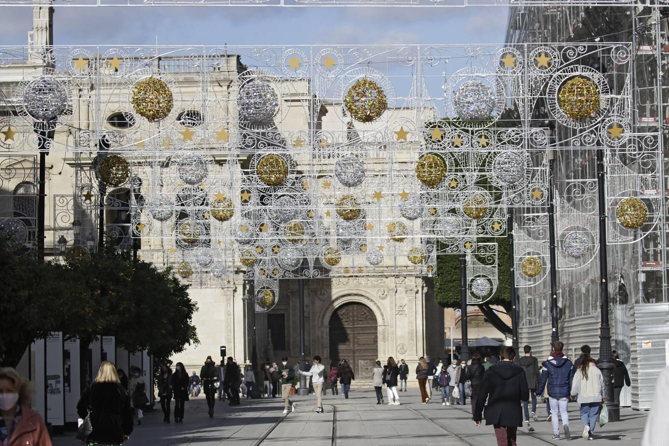 En imágenes, ambiente del Centro de Sevilla en el comienzo del puente de diciembre