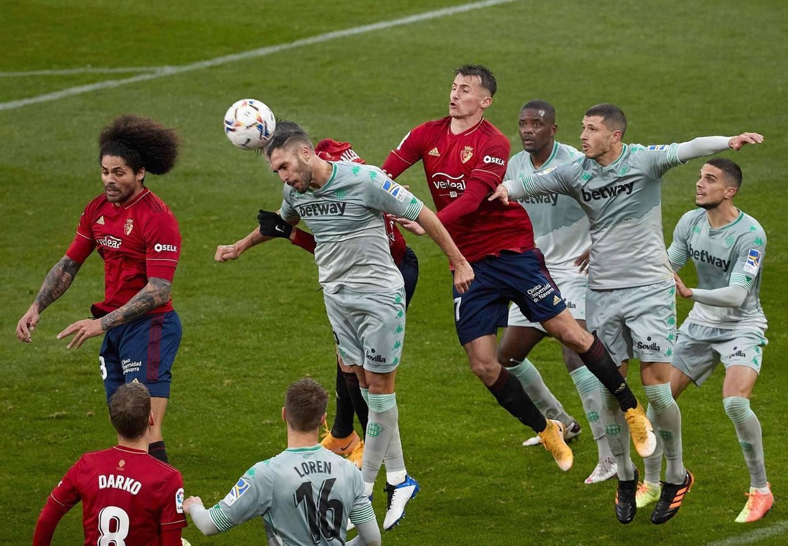 Las mejores imágenes del encuentro entre el Osasuna y el Real Betis